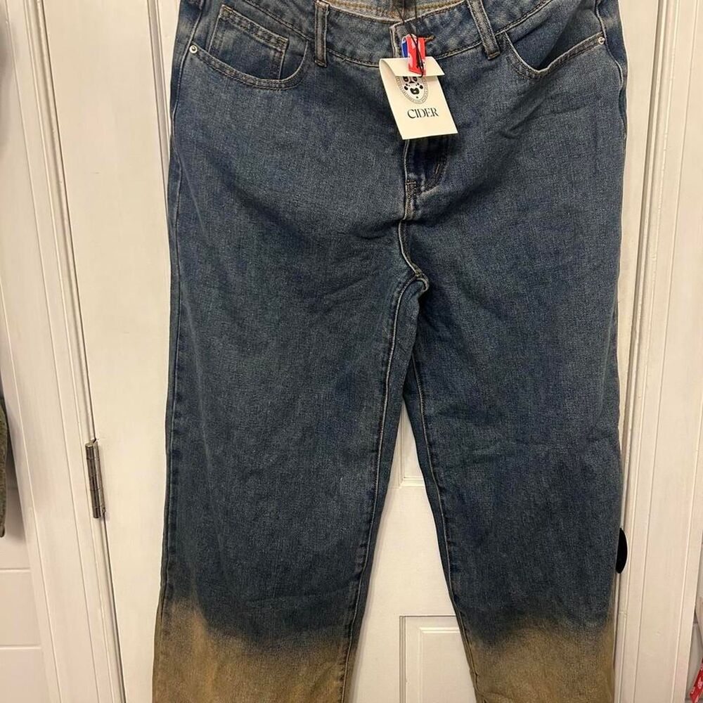 Cider Women's Blue and Navy Jeans